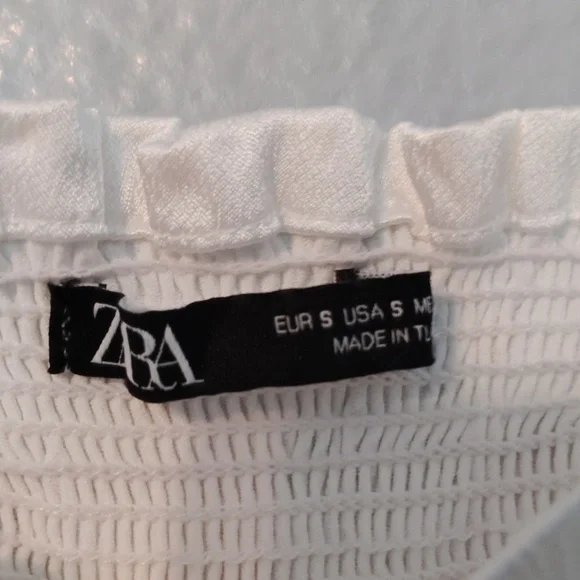 Zara Crop Top Tie Straps Size Small - Picture 2 of 14